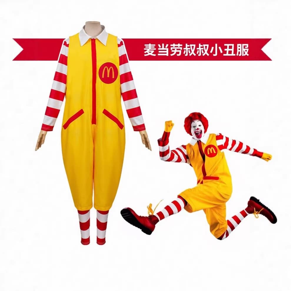 Halloween costumes for children and adults, clown cos costumes, welcome costumes, clown character parent-child costumes, stage costumes
