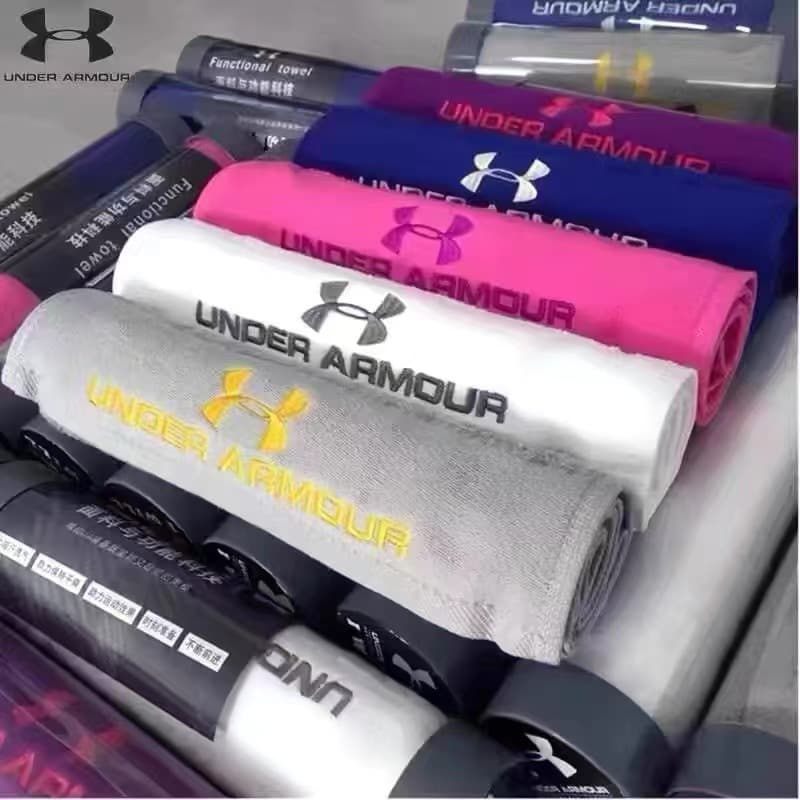 Andemar Sports Towel Quick-drying Pure Cotton Sweat-absorbent Towel Gym Running Basketball Men's and Women's Sweat Wipe Towel Printed