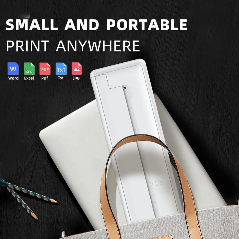 Cross-border wireless thermal A4 learning printer HD office household small mini portable inkless printing machine