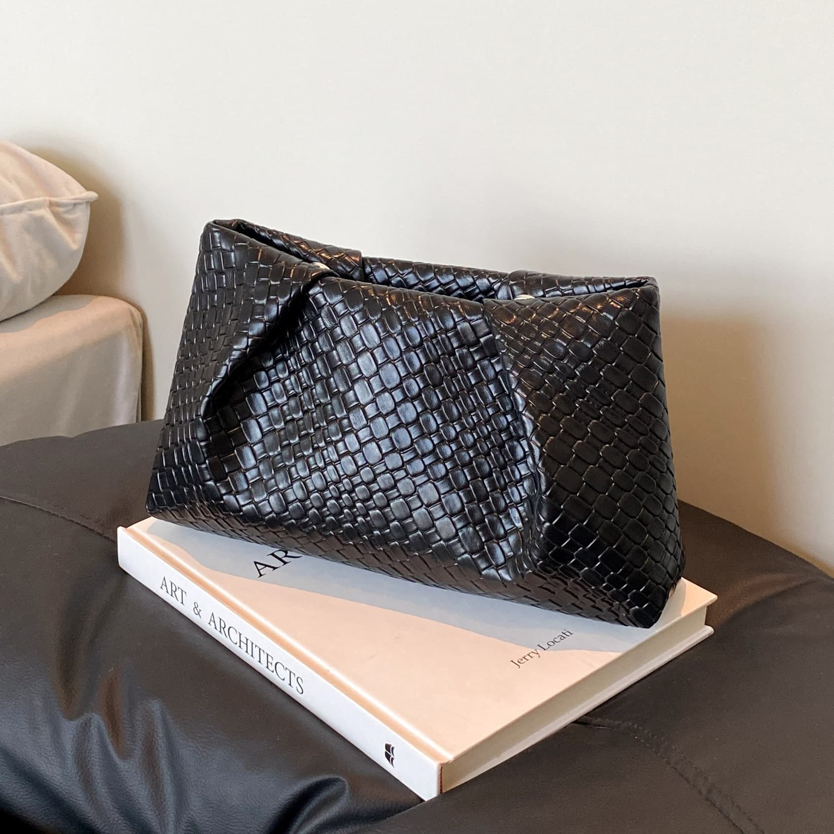 Original Design Embossed Snake Skin Clutch Evening Bag Wrinkle Bag for Women