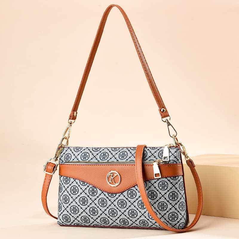 New printed bag for women, retro cross-border fashion, versatile fashionable handbag, high-end versatile commuting tote bag