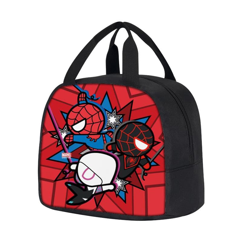 Cross-border Spider-Man Printed Lunch Bag for Primary and Secondary School Students Spider-Man Children's Portable Lunch Bag Ice Bag Bag