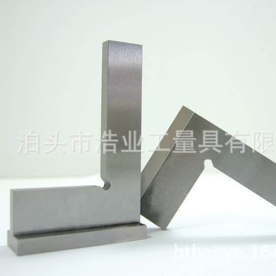 90-degree flat mouth with base right angle square DIN875 German standard grade 1 widened base carpenter square 250x160