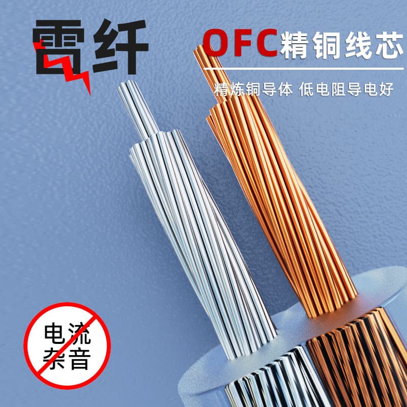 Wow! Custom oxygen-free copper speaker wire, HIFI all-copper audio wire, 400-500 strands, high-fidelity speaker wire.