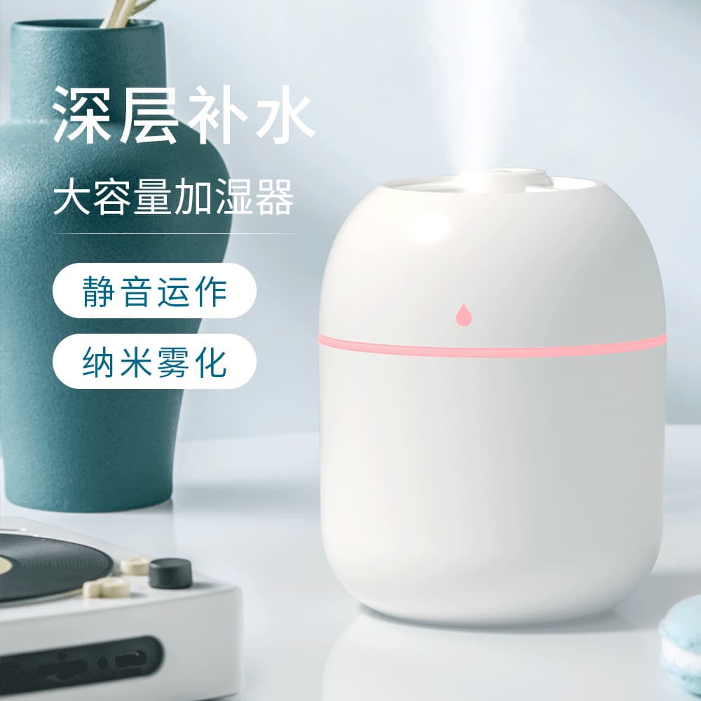Cross-border water droplet humidifier mini home desktop small car dormitory bedroom atmosphere light silent hydrating spray