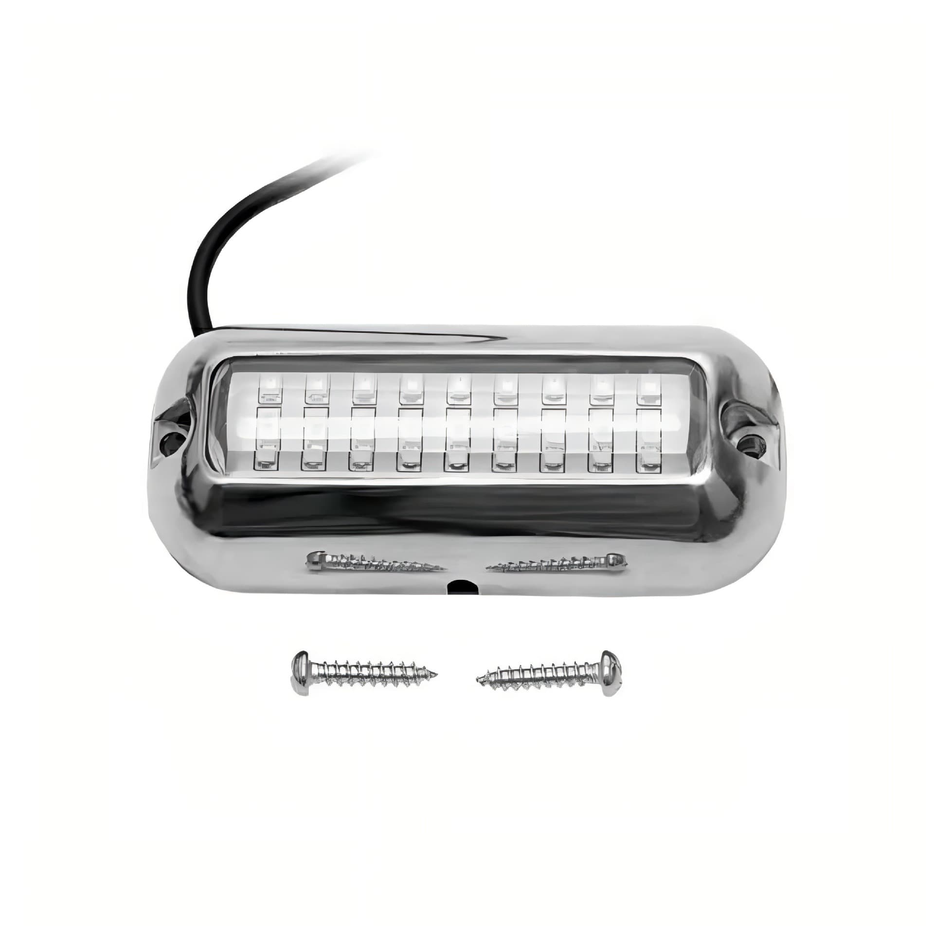 High Brightness Boat Light Yacht LED Underwater Light 10-30V Waterproof 27LED Stainless Steel Marine Underwater Light