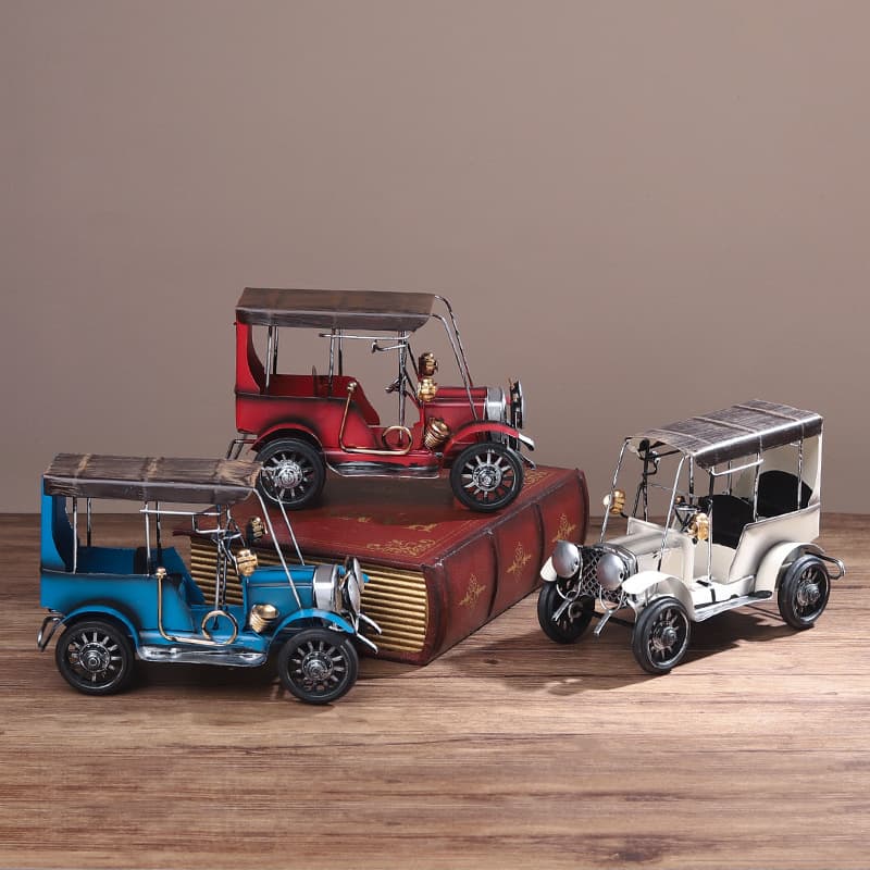 Iron style car and airplane model decorations, creative home furnishings, living room wine cabinet, TV cabinet, high-end decorations