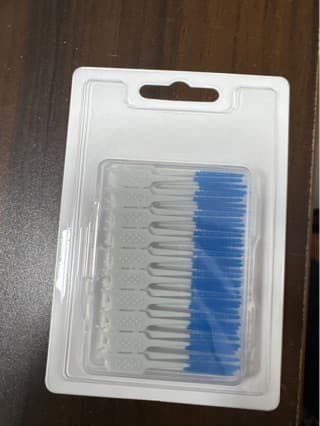 Cross-border Cleanpik Soft Rubber Interdental Brush I Straight Type Interdental Brush Orthodontic Correction Tooth Gap Disposable Toothpick 40 Pieces