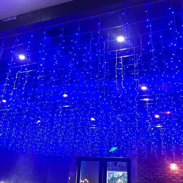 led ice strip light curtain light all over the Sky Star colored light string outdoor engineering 24v low pressure waterproof shopping mall wedding decoration light