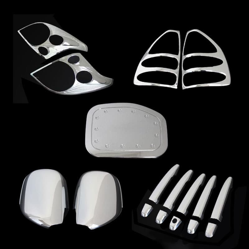 Suitable for 2003 Model Prado Exterior Front and Rear Light Covers, Handle Mirror Covers, Fuel Tank Cover, ABS Modified Decorative Parts