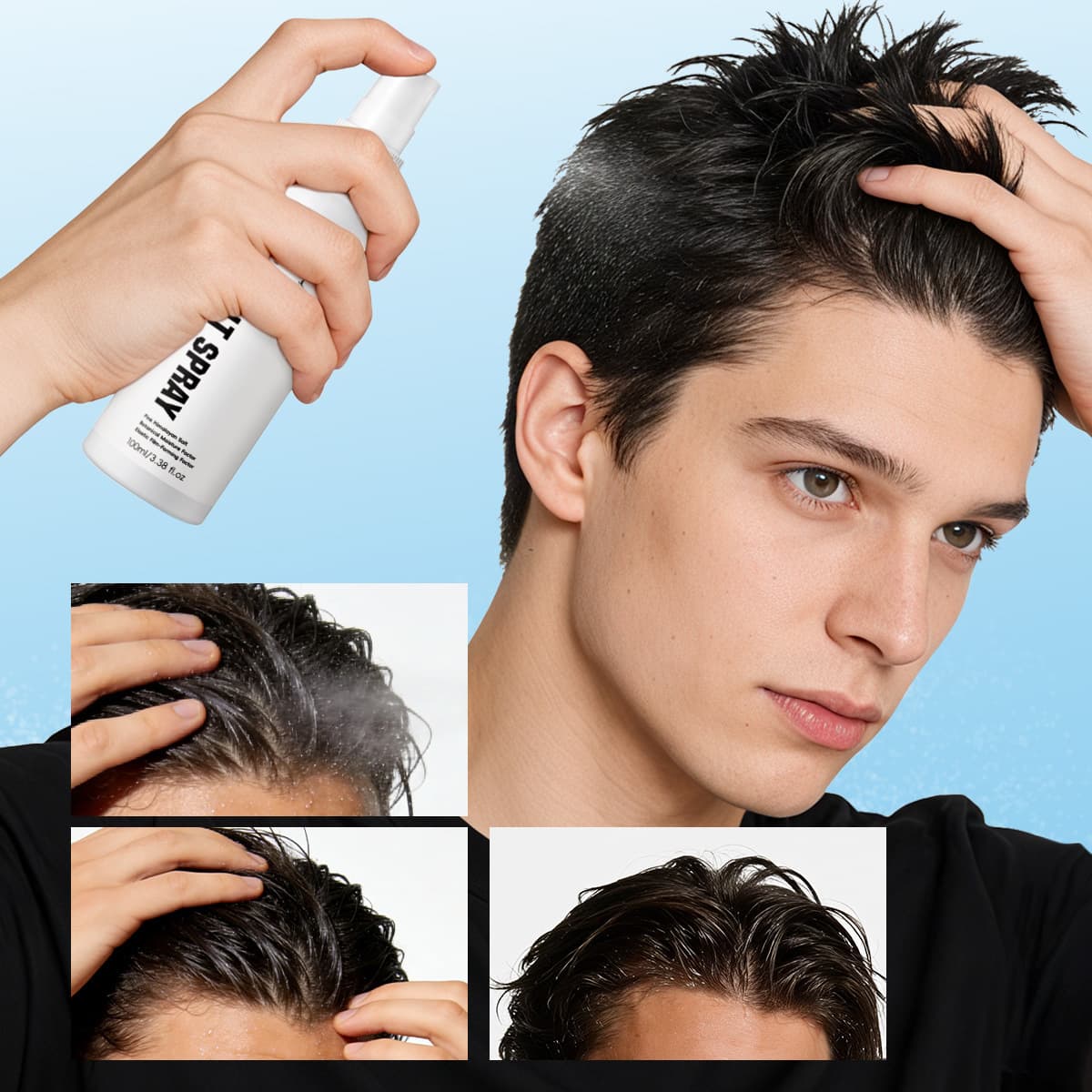 MELAO Cross-border Hair Styling Spray Men's Sea Salt Spray Amazon Beach Surf Styling Sea Salt Spray