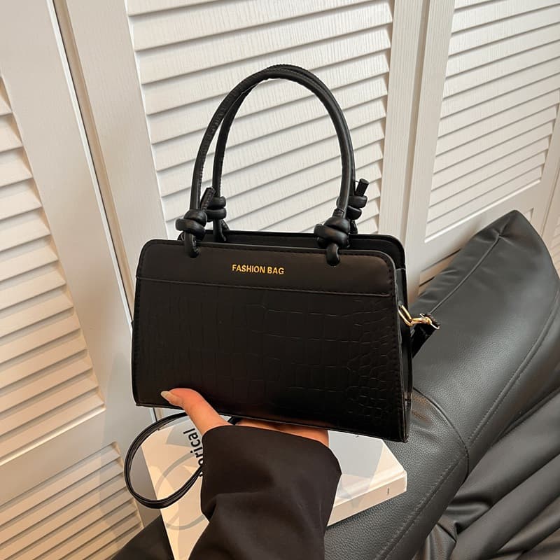 Korean casual handbag for women 2026 new fashionable foreign style crossbody bag spliced niche design small square bag