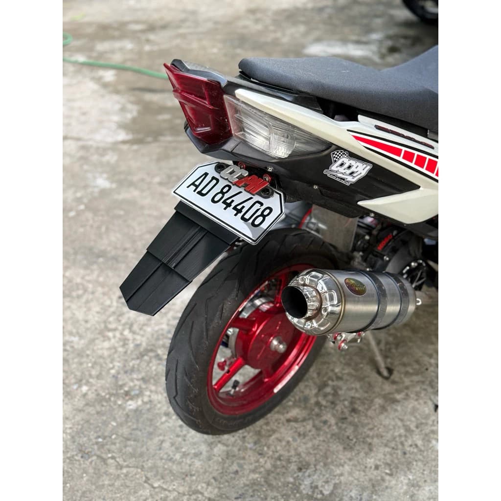 Universal Motorcycle Modified Rear Fender Foldable Accessories Thickened Carbon Fiber Mudguard Cross-border
