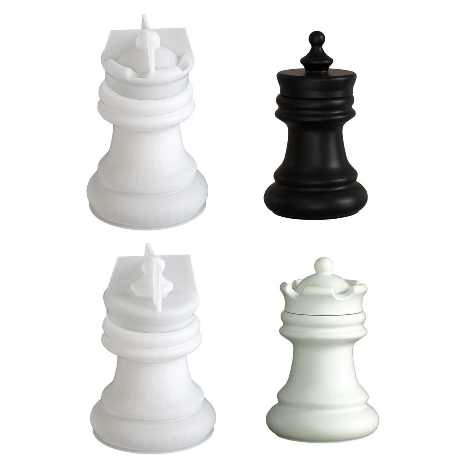 Chess Candle Cup Candle Holder Glue Grinding Tool DIY Jewelry Storage Jar Aromatherapy Plaster Silicone Mold Cross-Border