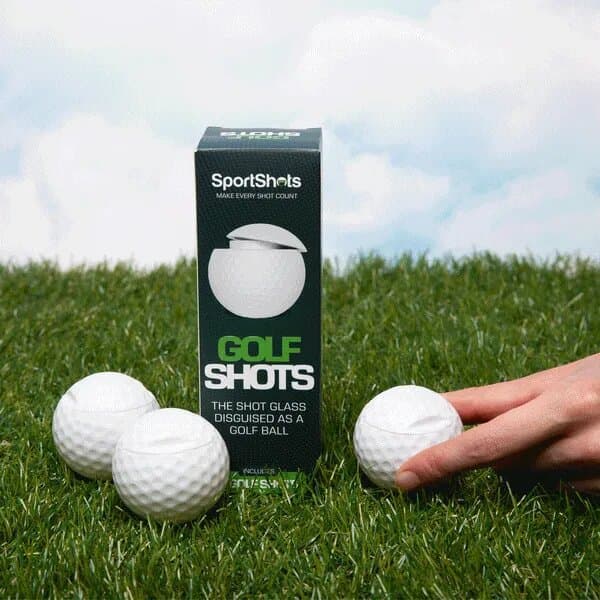 Cross-border New Product: Golf Ball Shaped Shot Glass Golf Ball Wine Cup, Creative Color Box Packaging