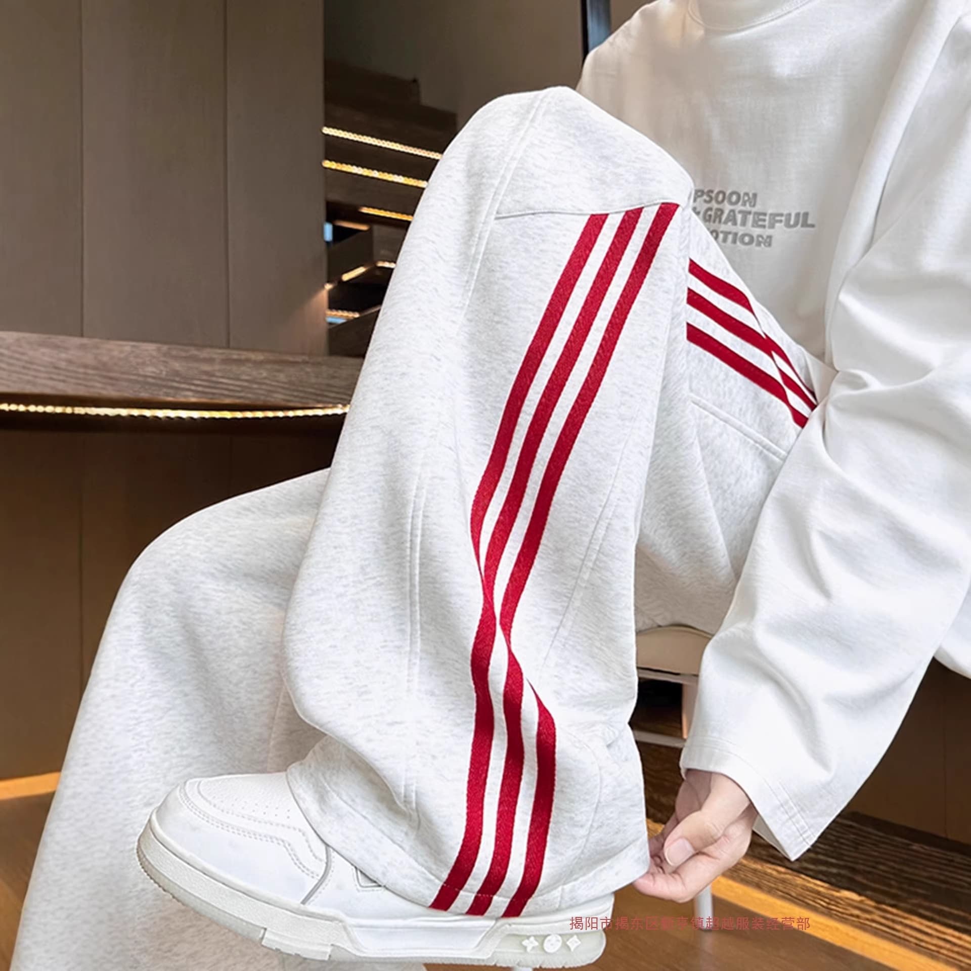 Factory Direct Sweatpants Unisex Spring Autumn American Style Casual Loose Straight Wide Leg Heavyweight Sports Pants