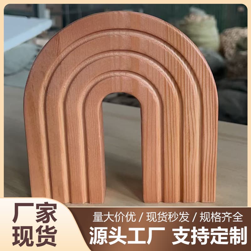 Wooden Arch Ornaments Wooden Atmosphere Decoration Crafts Desktop Home Decoration Holiday Ornaments