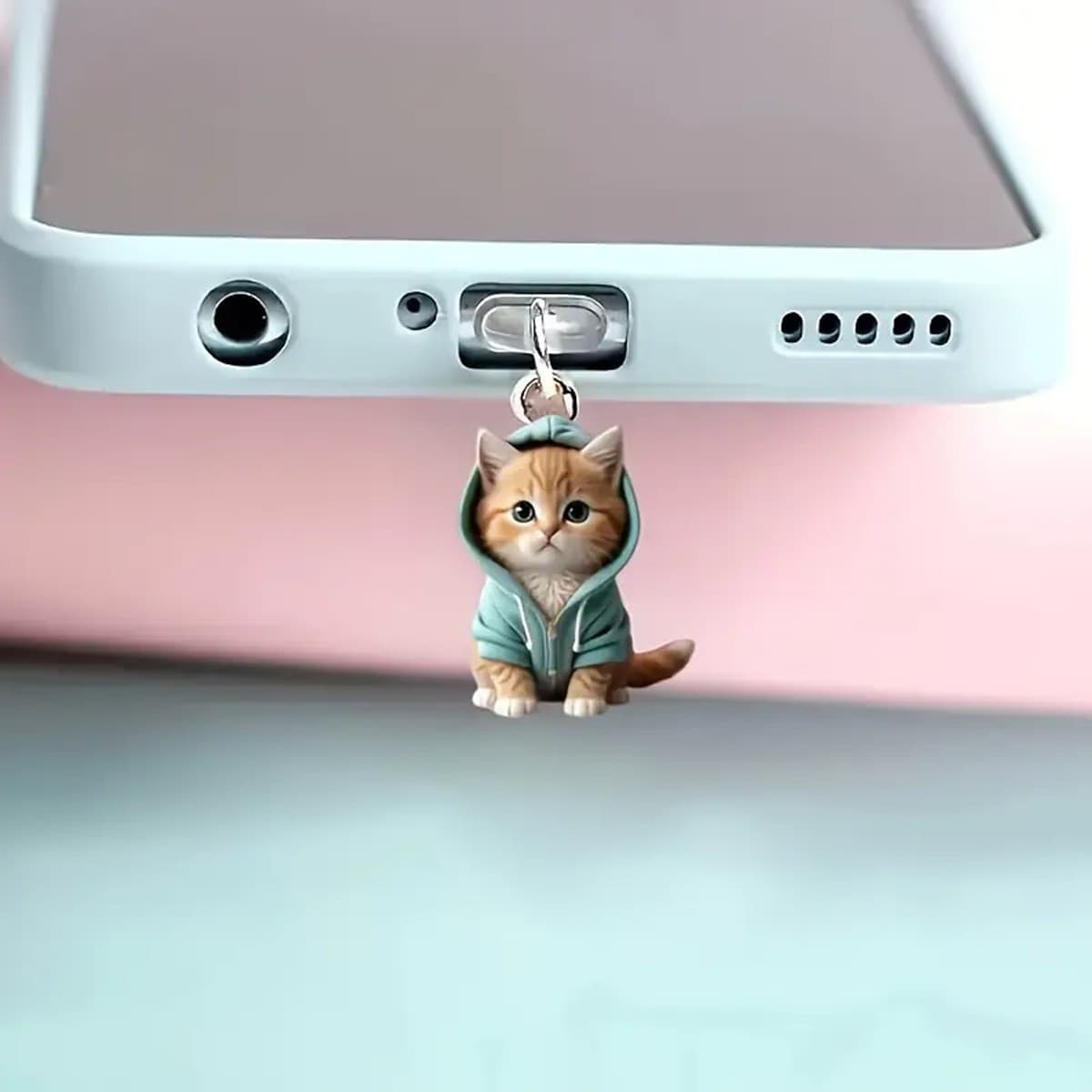 Acrylic Dust Plug Compatible with Apple iPhone Lightning Port and Type-C Oval Port
