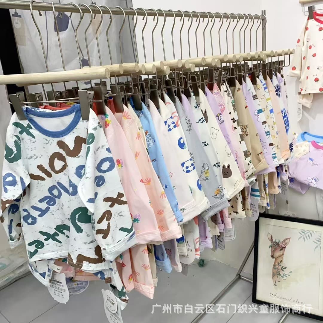Discount Children's Homewear Autumn Winter Kids Pajamas Boys Girls Cotton Sleepwear Set Final Payment Clearance Wholesale