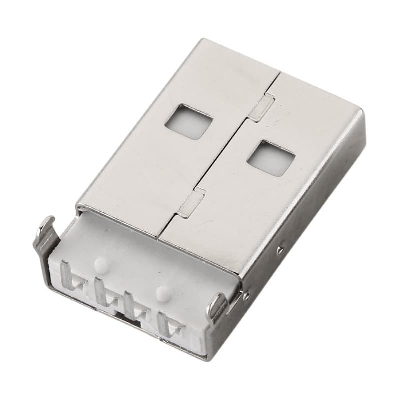USB-A Male Plug Type A USB Male Right Angle 90 Degree Through Hole USBA Male 2.0 Connector Socket