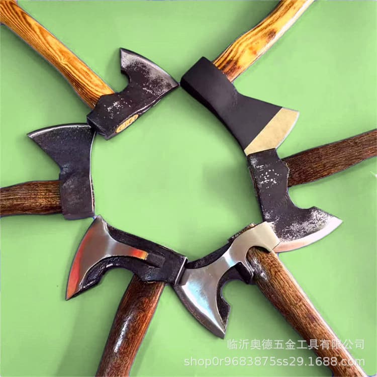 Outdoor Axe, Fire Axe, Camping Axe, Bushcraft Axe, Bone Chopping, Wood Cutting, Multi-Purpose Portable Small Axe, Forged Axe Head