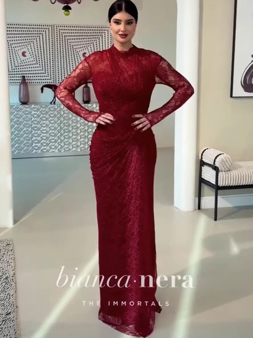 2026 Spring New Arrival European and American Autumn New French Waist-Slimming Long Dress