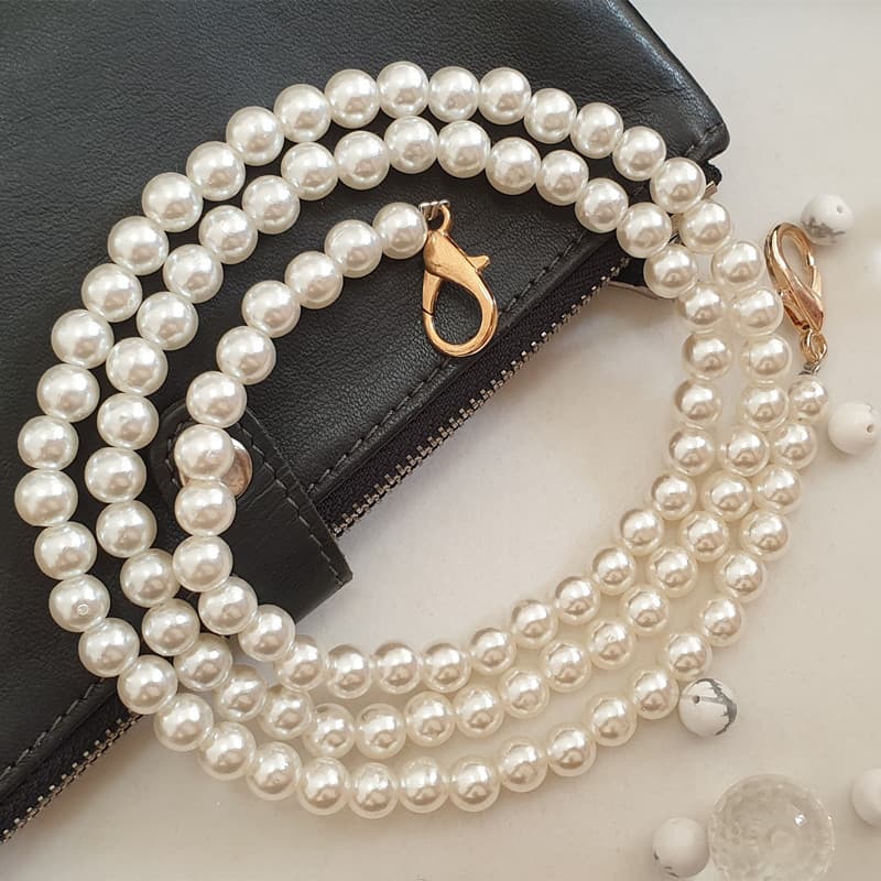 Pearl chain Pearl chain Mobile phone chain Pearl chain Bag chain Pearl chain Luggage chain Bag chain