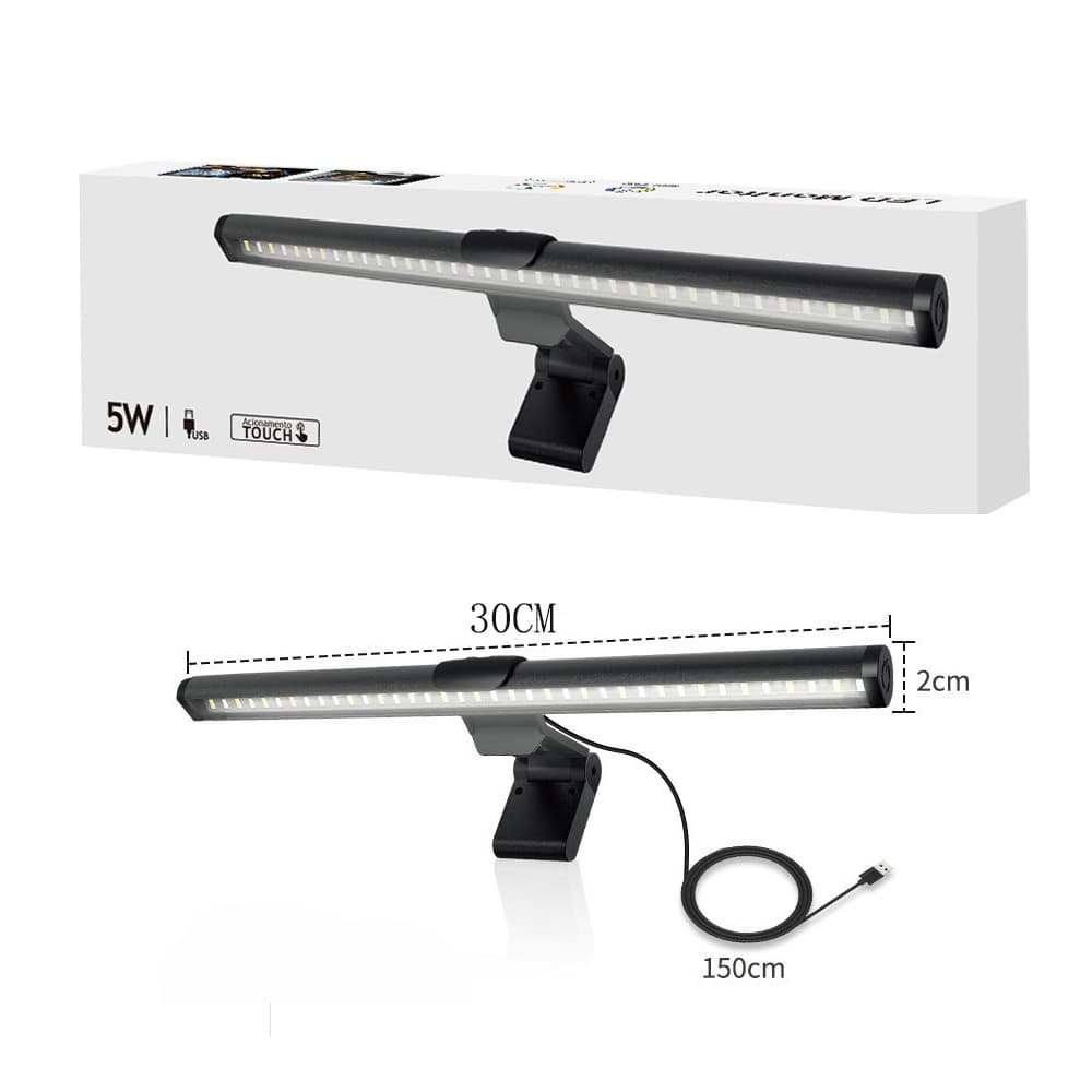Magnetic Screen Light Bar Three-Color Temperature Dual-Sided LED Monitor Light Anti-Blue Light Eye Protection Fill Light