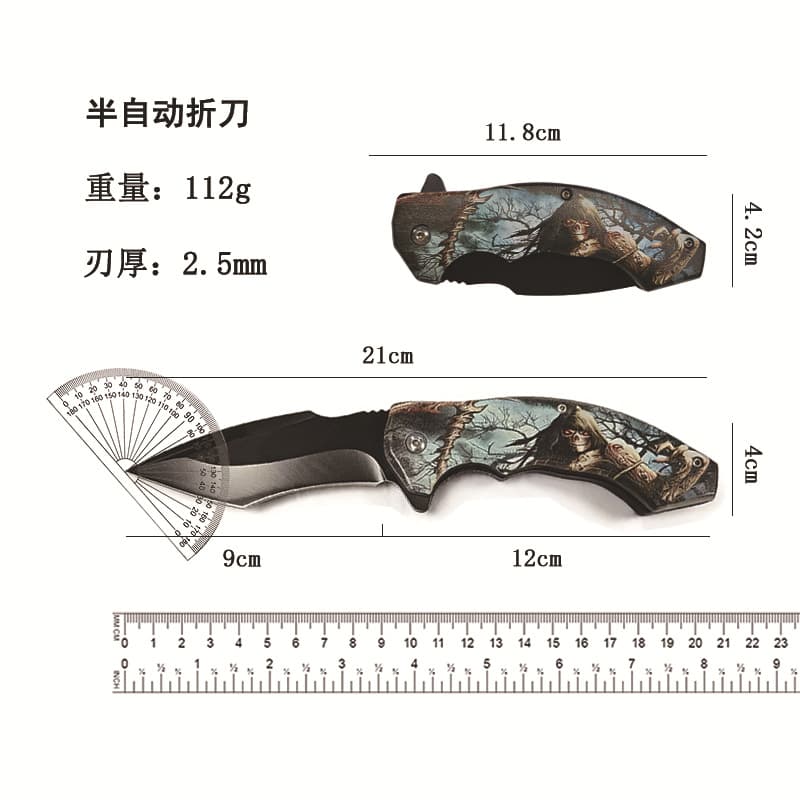 New stainless steel fruit knife outdoor camping survival portable folding knife