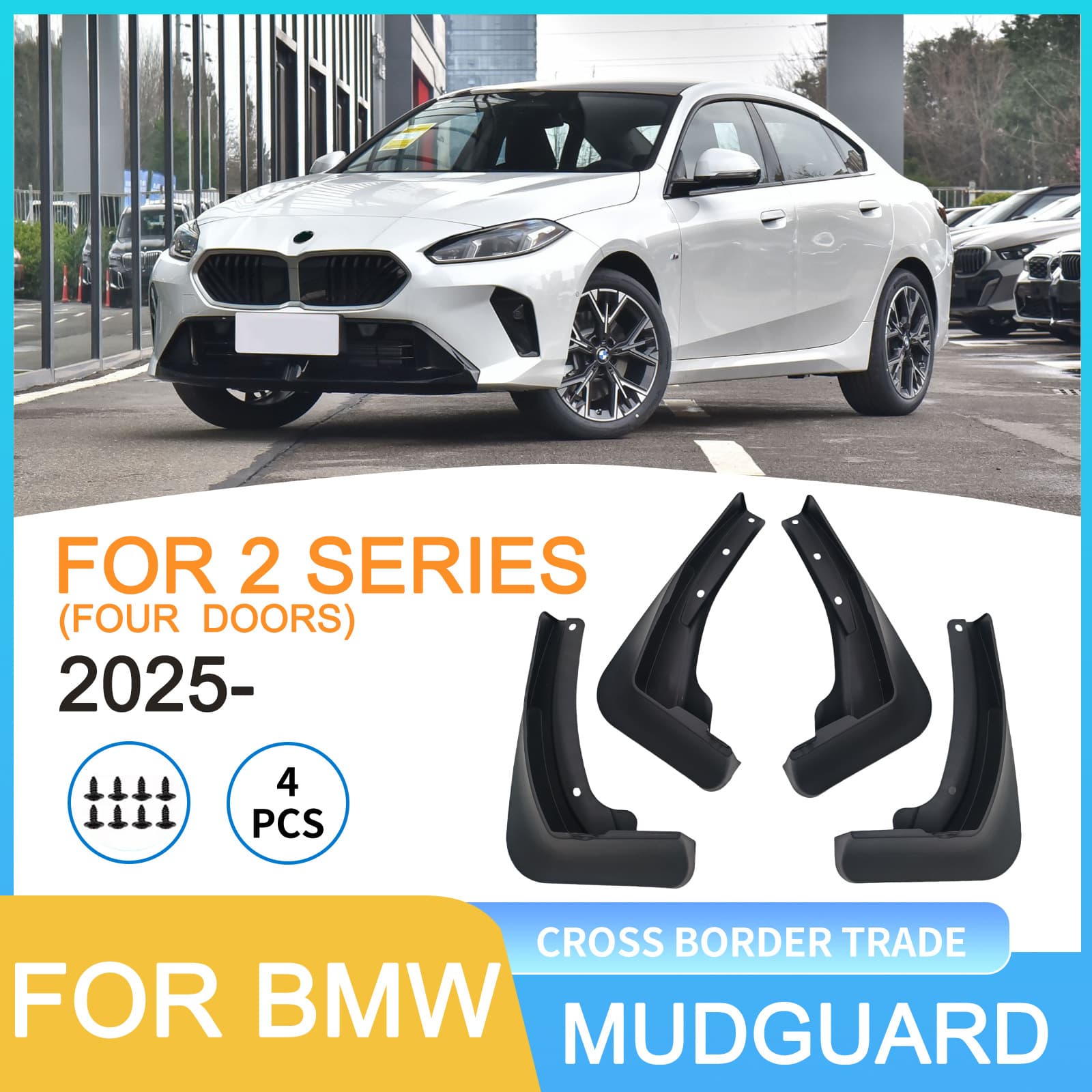 For BMW 2 Series 2025- Cross-border Auto Tire Mud Flaps Drop Shipping