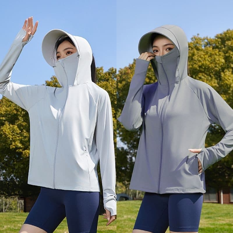Lightweight, breathable, UV-protective outdoor sun protection jacket for cycling, 2026 ice silk sun protection jacket for women, new summer style