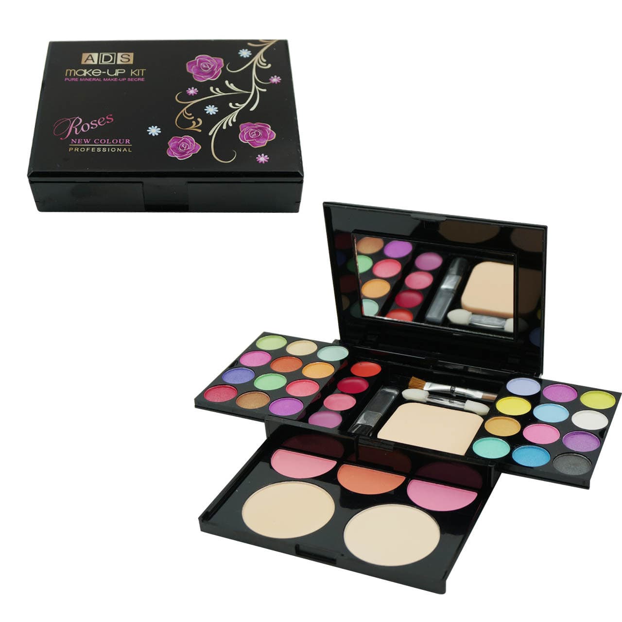 Cross-border ADS6568 Beauty 33-Color Eyeshadow Palette Makeup Set Easy to Apply Cosmetics Lipstick Kit