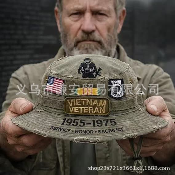 Cross-border New Vietnam Veteran Tribute Boonie Hat