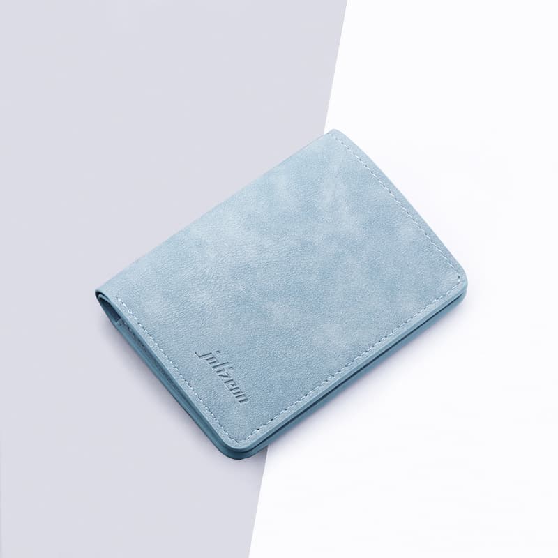 Mini Small Wallet Card Holder for Men Ultra-Thin Multi-functional Driver's License Leather Case Multi-Card Slot ID Card Sleeve Vertical Card Clip for Women
