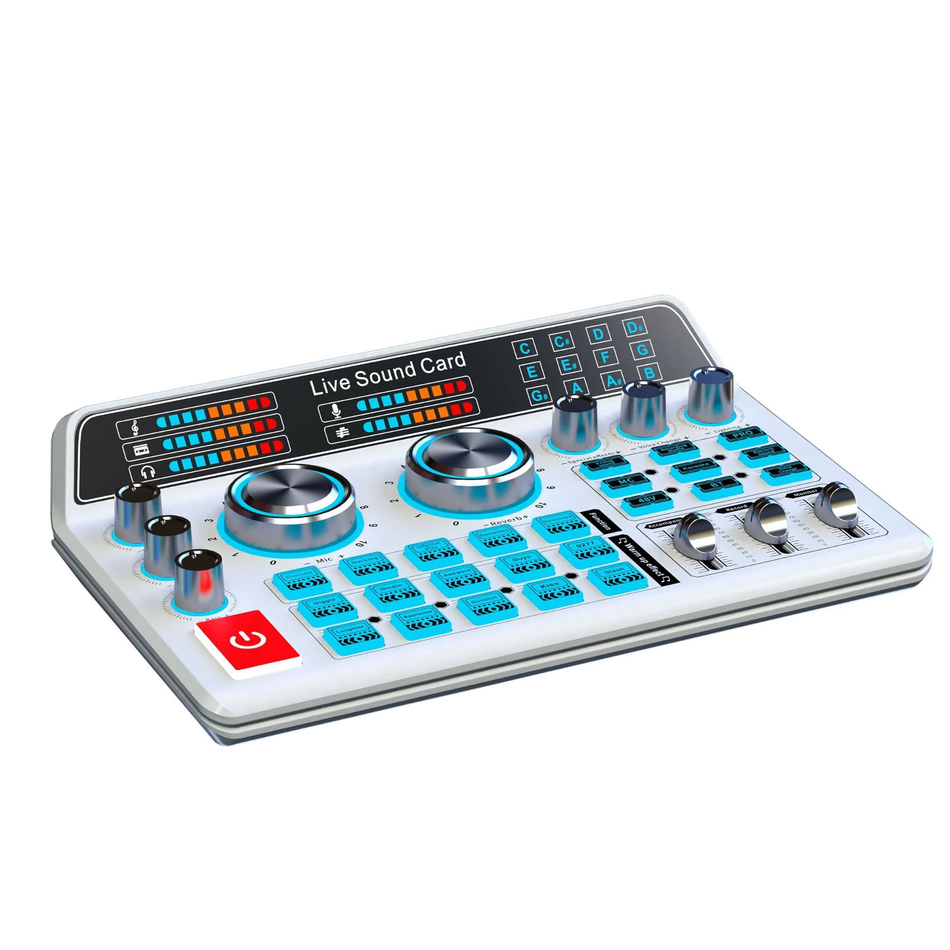 H9 Cross-border Version Sound Card for Live Streaming, 48V, Dedicated Singing Recording, XLR Connector, Universal for Mobile/PC
