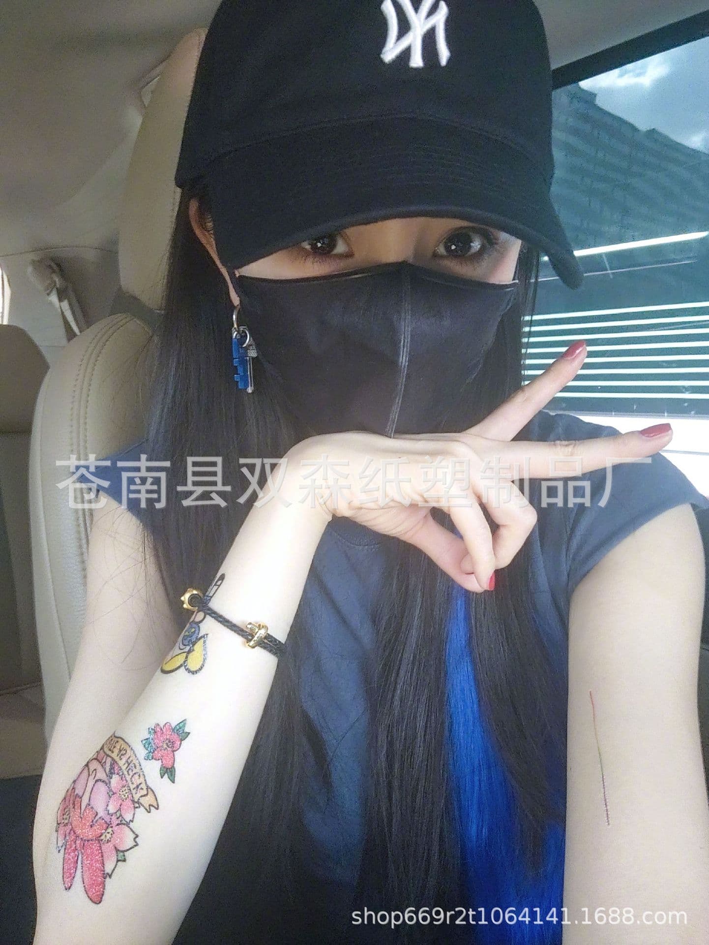 Yang Mi Same Style Tattoo Sticker Powerpuff Girls Tattoo Sticker Arm Sleeve Anime Sticker Arm Sticker