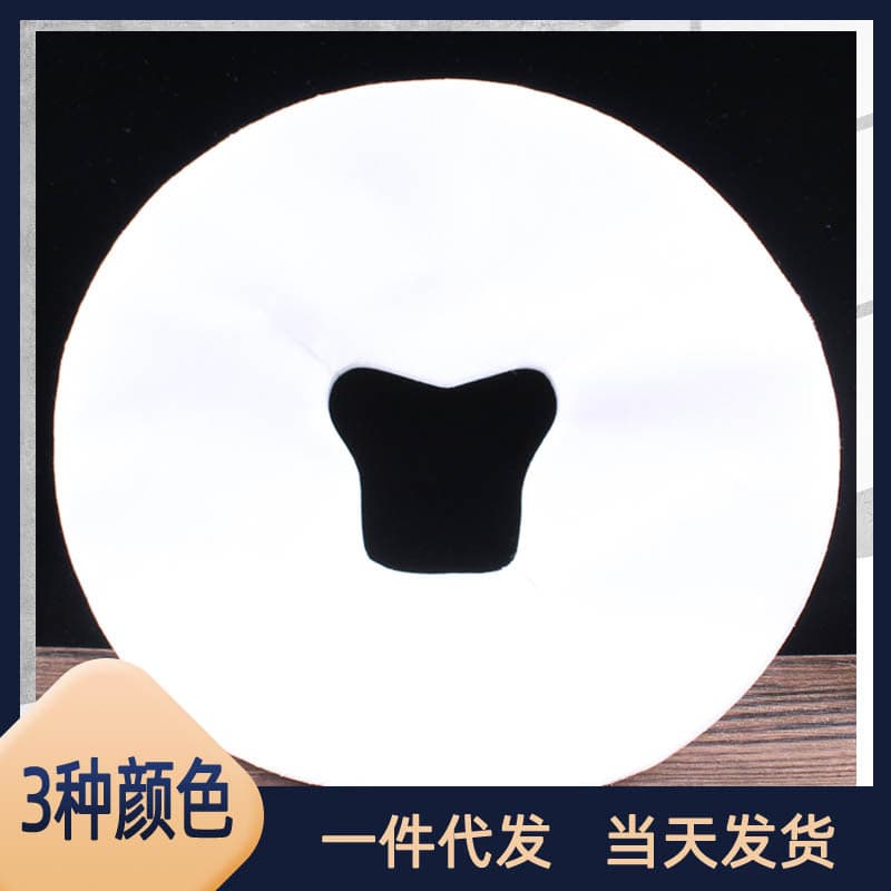 100pcs Beauty Salon Massage Bed Pillow Towel Oil Pushing Bedside Towel Round Hole Cross Hole Face Pad Disposable