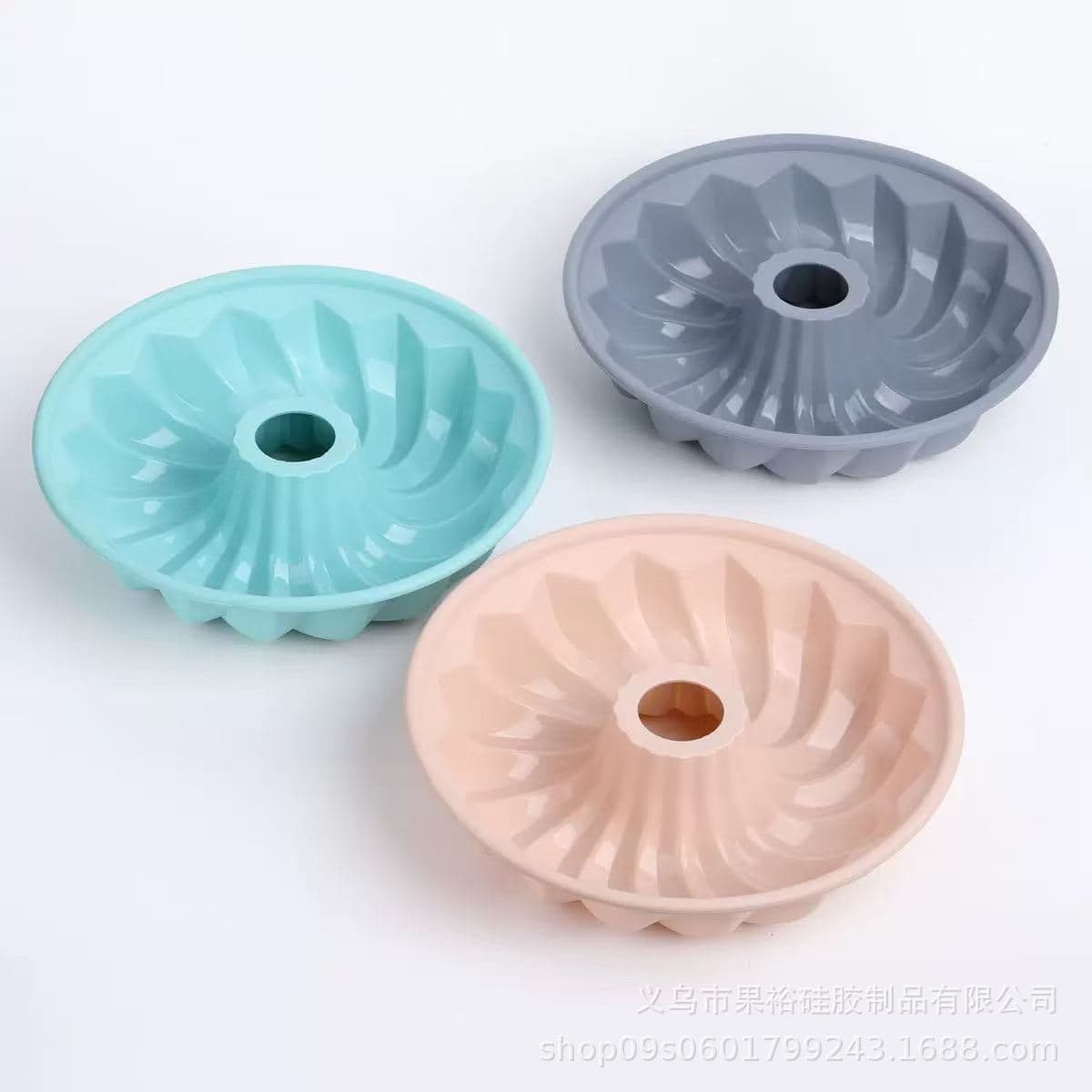 Cross-border 25CM Large Cake Mold Food-Grade Silicone Pumpkin Shape Baking Mold Chiffon Cake Mold Home DIY