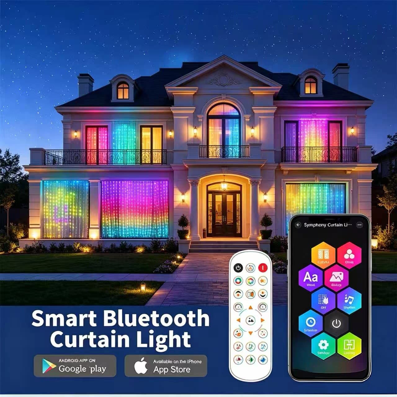 Smart Programmable Mini Dinosaur Ambient Light RGB Dream Color Curtain Light DIY Custom Text Pattern EL Wire Light