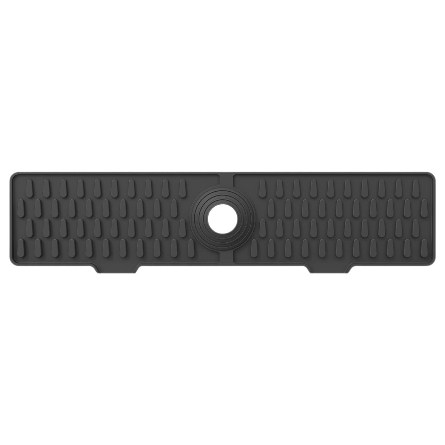Silicone Drain Mat Kitchen Heat Insulation Countertop Mat Dish Drying Tray with Lip Water Guide Kitchen Drain Mat Countertop