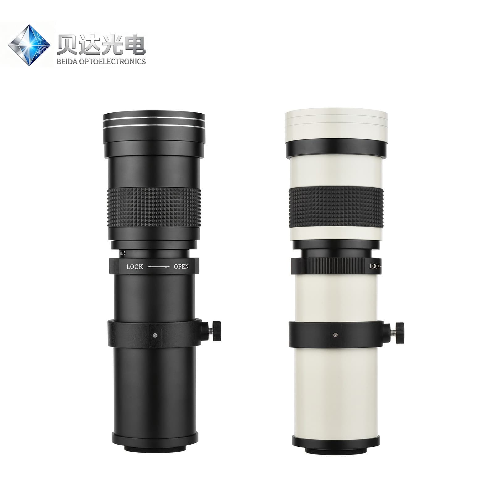 420-800mm telephoto lens, adjustable zoom, manual mode, suitable for outdoor cameras, DSLRs, and mirrorless cameras.