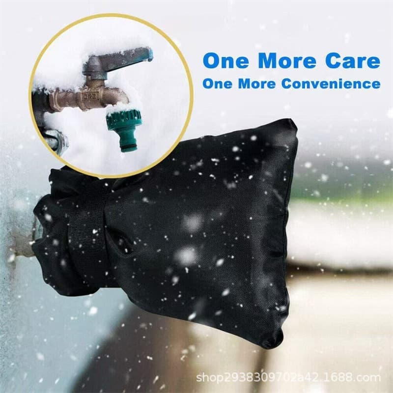 Household Outdoor Faucet Anti-Freeze Cover, Elevated External Winter Protection Sleeve with Cotton Lining for Autumn and Winter