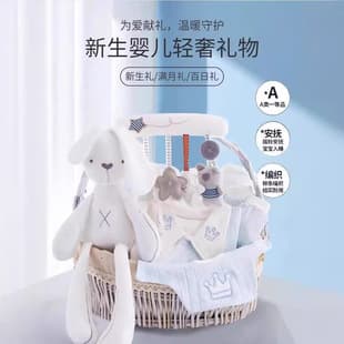 Newborn Gift Box Baby Clothes Set Newborn Full Month Meet-and-Greet Gift Baby Newborn Essentials High-End Gift