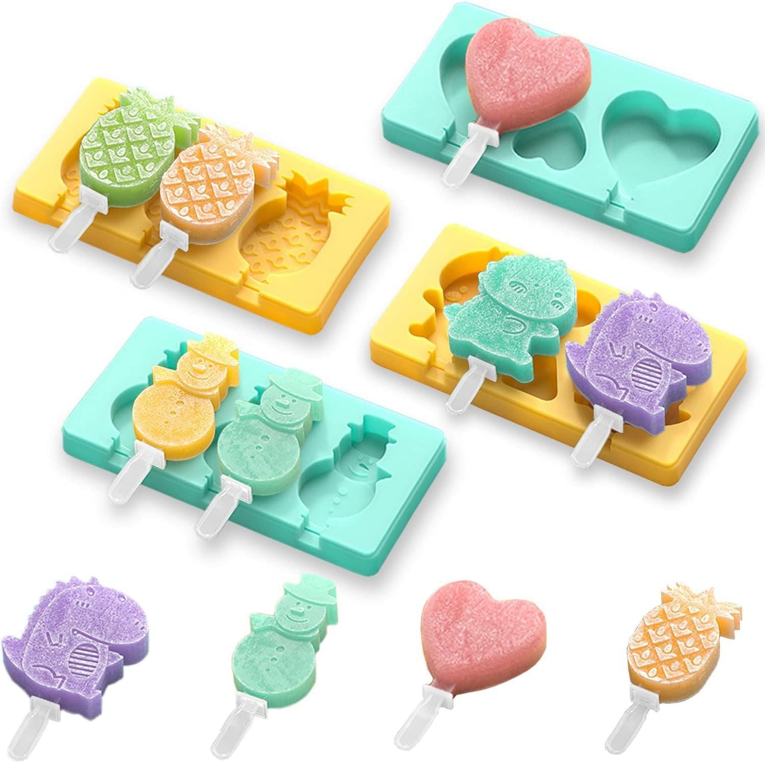 Ice Pop Mold for Home Use, Popsicle, Ice Cream, Cheese Stick, Ice Lolly, Ice Cake, Children's Food-Grade Silicone Mold