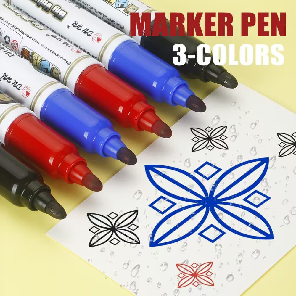 Jumbo Permanent Markers Chisel Tip, Thick Large Wide Tip