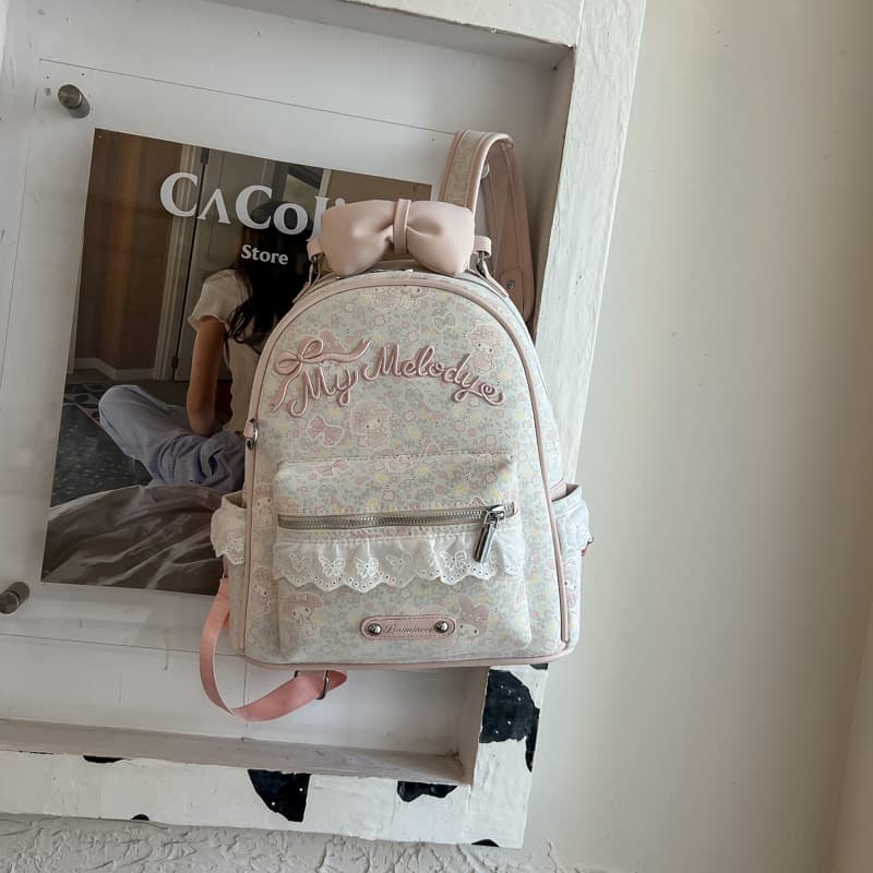 Pink Cute Style Backpack 26 Styles Trendy Versatile Women's Bag Lace Trim Premium Texture