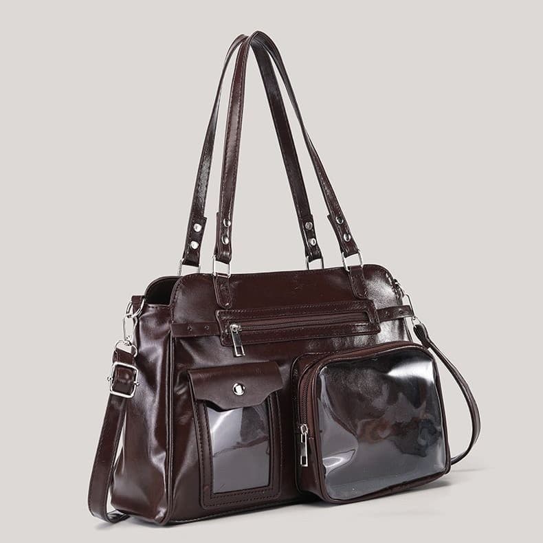 Qian Yibo Pain Bag New Transparent Motorcycle Shoulder Bag Large Capacity Concert Hiding Underarm Bag