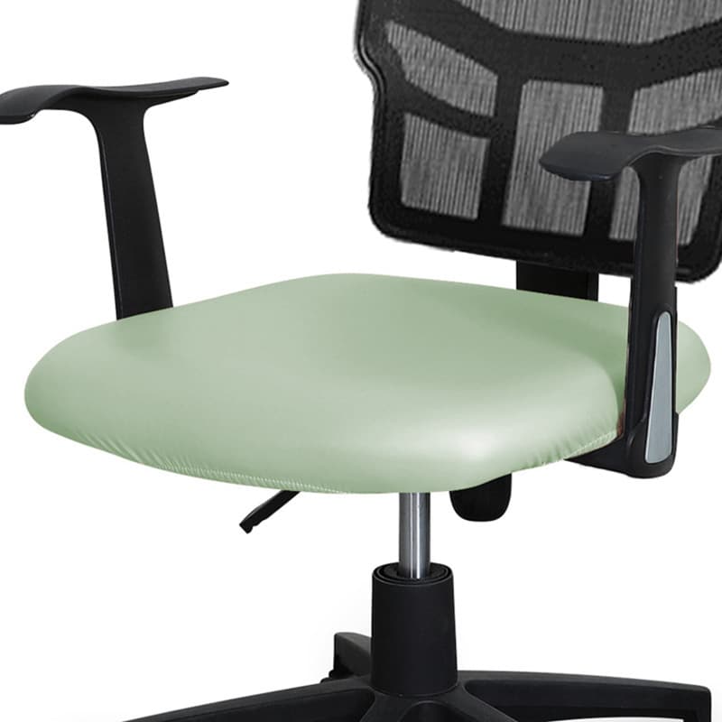 Waterproof Elastic Seat Cushion Cover, Backless Chair Seat Cover, PU Leather Office Chair Seat Cover, Cushion Cover