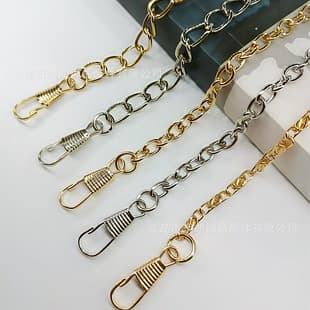 Metal Bag Chain Ten Thousand Character Chain Cross Chain Luggage Accessories Chain Iron Chain Pig Gall Buckle Chain Bag Chain