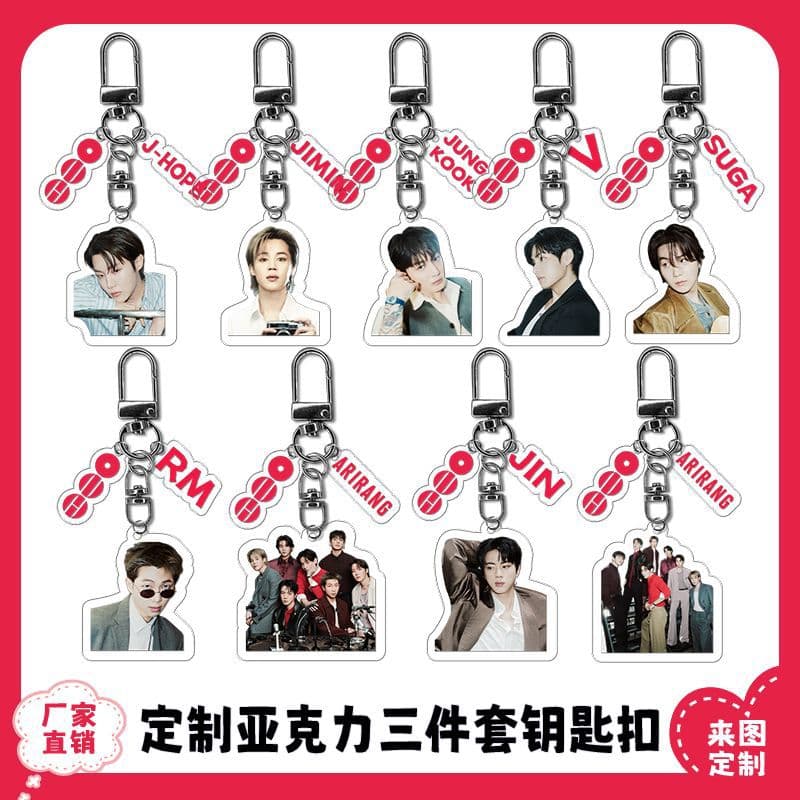BTS 2026 comeback new album acrylic pendant JK SUGA JIN JIMIN RM keychain
